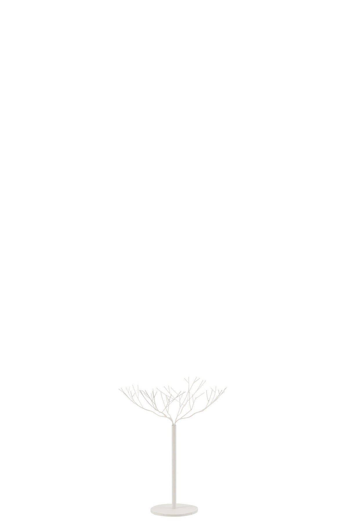 J-Line decoratie Boom - metaal - wit - small