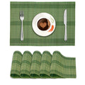 Placemats – Omkeerbare bamboe eetmatten – Set van 6, 45x30 cm