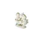 J-Line Winters schaap - steen - wit/groen