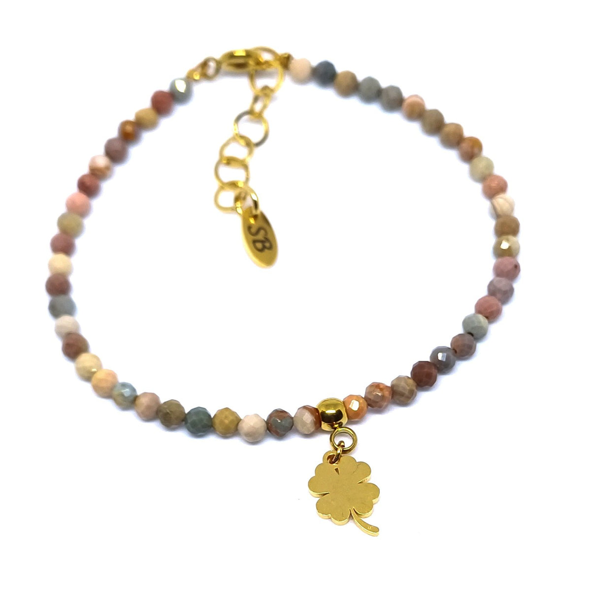 Naturel agaat edelsteen armbandje