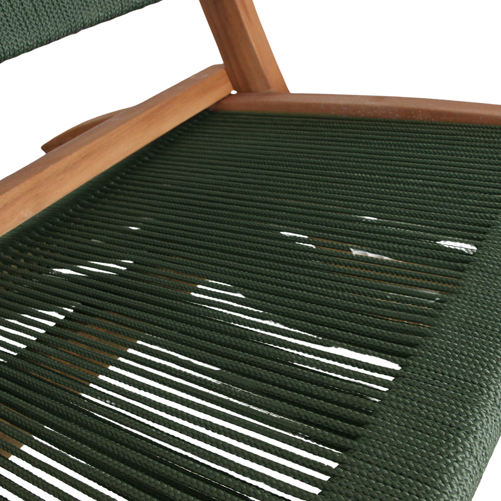 Rope opvouwbare loungestoel groen