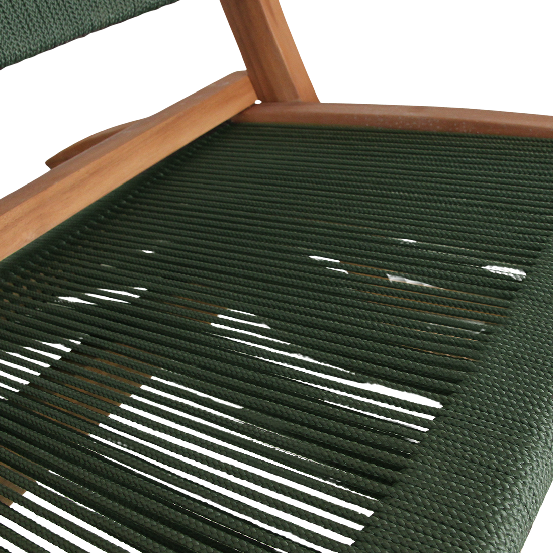 Rope opvouwbare loungestoel groen