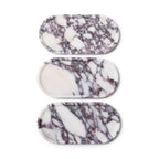 Marmer tray ovaal 30x15cm Calacatta
