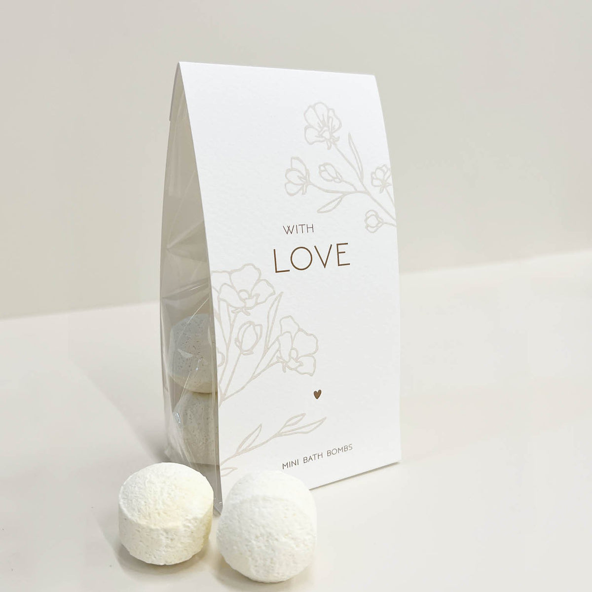 Bath bombs 'With love'