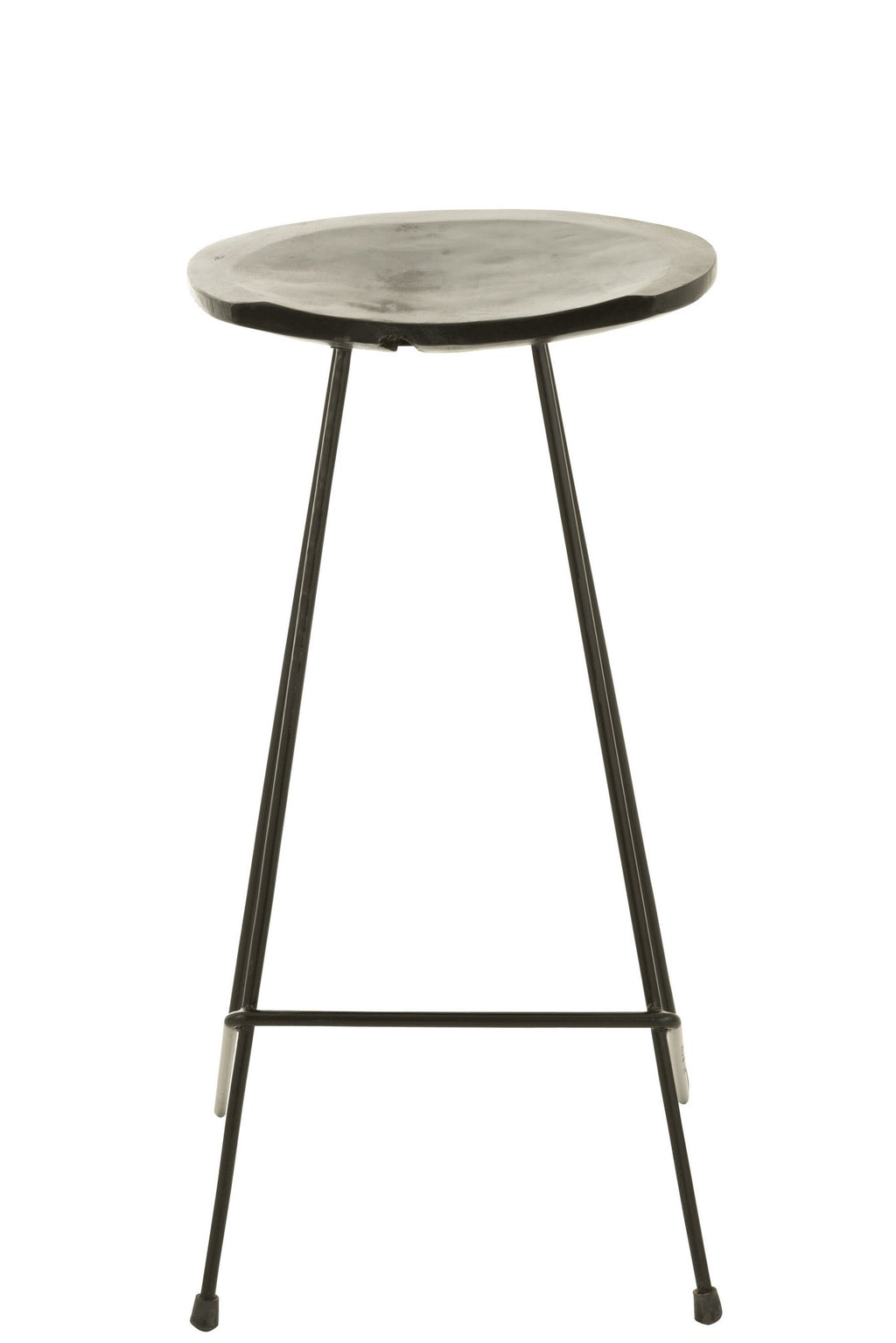 J-Line Barstoel Teak Hout/Ijzer Zwart