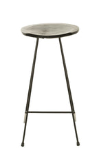 J-Line Barstoel Teak Hout/Ijzer Zwart