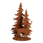 Kerstdecoratie Beeld Kerstboom 30x25x50 cm Bruin Metaal