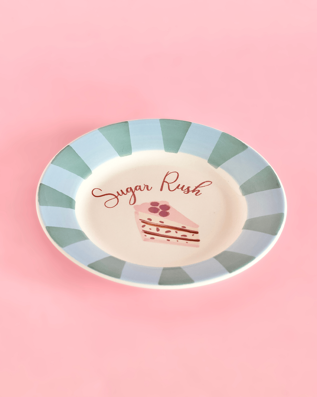 Serveerbord | Keramiek Handgeschilderde Sugar Rush | Set van 4, 16,5x2cm