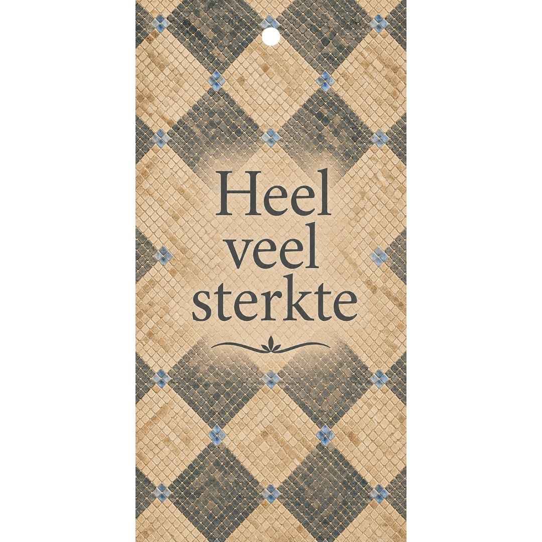 Cadeaukaartje - "Heel Veel Sterkte" - 20 Stuks