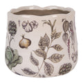 Bloempot Ø 14x12 cm Beige Keramiek Groenten