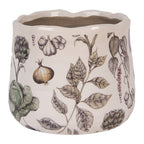 Bloempot Ø 14x12 cm Beige Keramiek Groenten