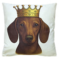 Sierkussen 45x45 cm Beige Polyester Teckel
