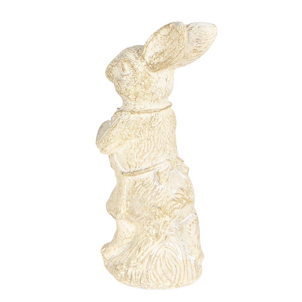 Beeld Konijn 11 cm Wit Kunststof