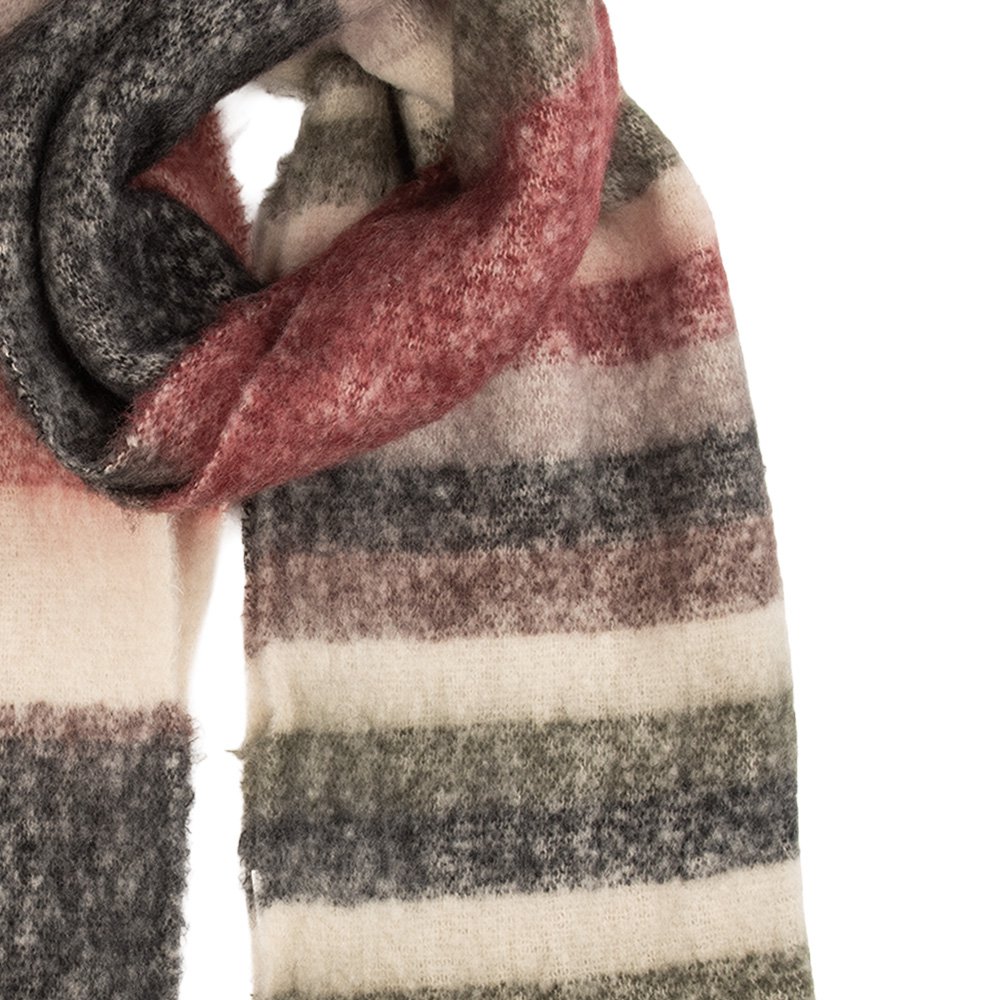 Wintersjaal Dames 50x180 cm Rood Textiel