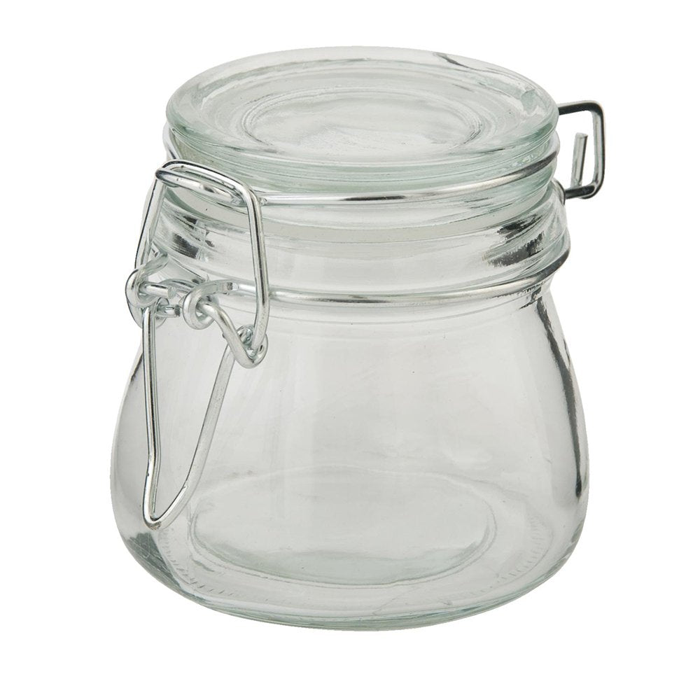 Voorraadpot Ø 9x7 cm Glas Voorraadbus