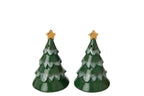 J-Line Peper-en-zoutstel kerstboom - steengoed - donkergroen