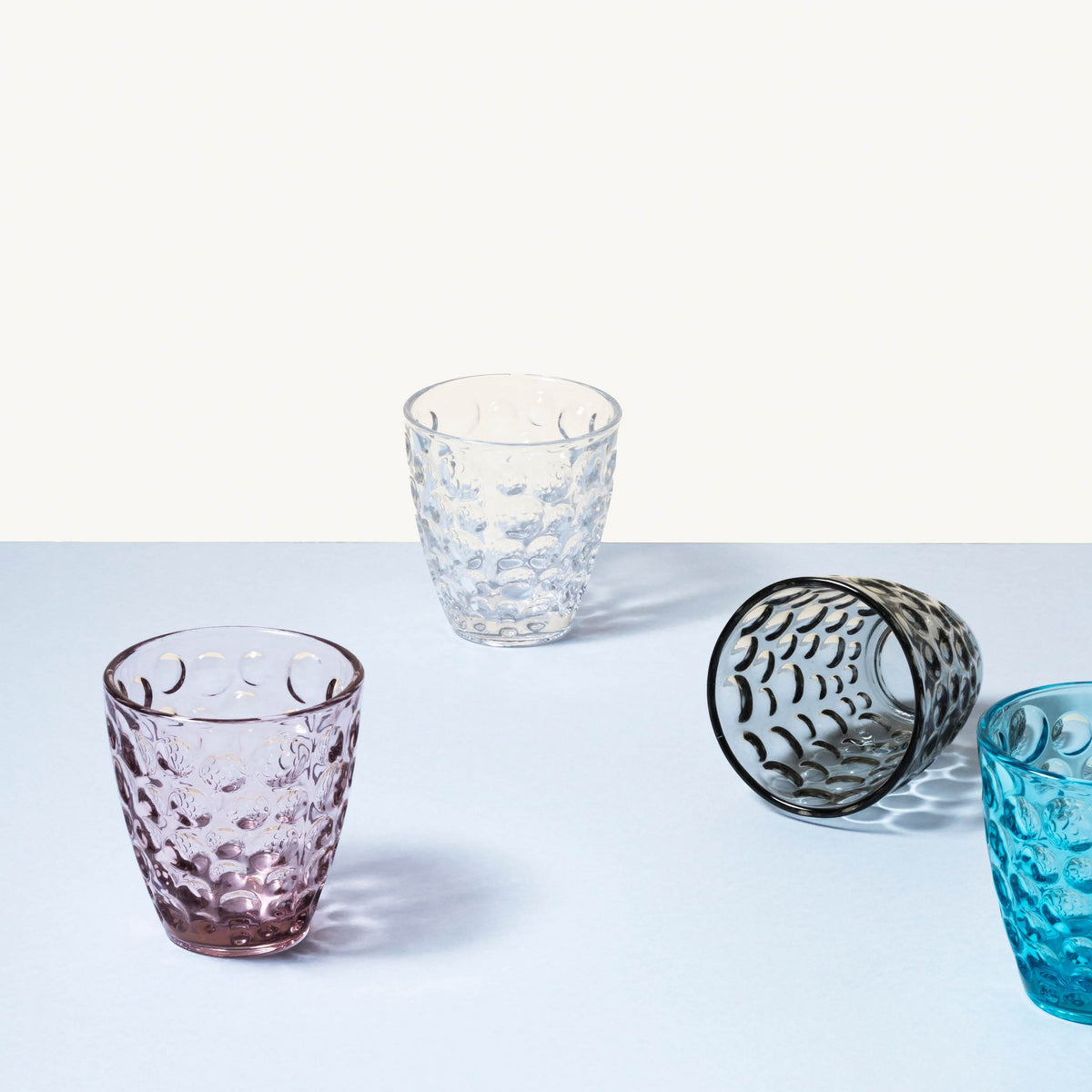 Glas 22cl roze Bubble - Set van 4