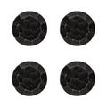 Deurknop set van 4 Ø 4 cm Zwart ijzer Meubelknop