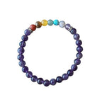 Dames armband Amethist met 7 Chakra kralen