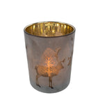 Theelichthouder Rendier brons medium 12cm