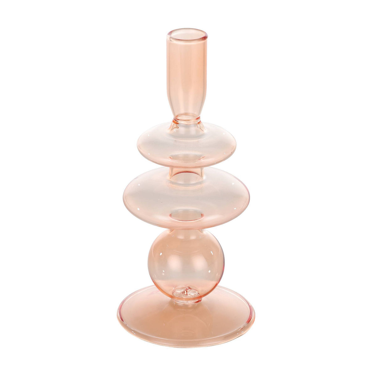 Candlestick Molume Roze 9x19,5 cm