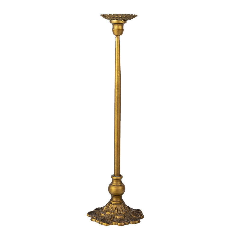 Kandelaar Ø 14x51 cm Goudkleurig IJzer Kaarsenstandaard
