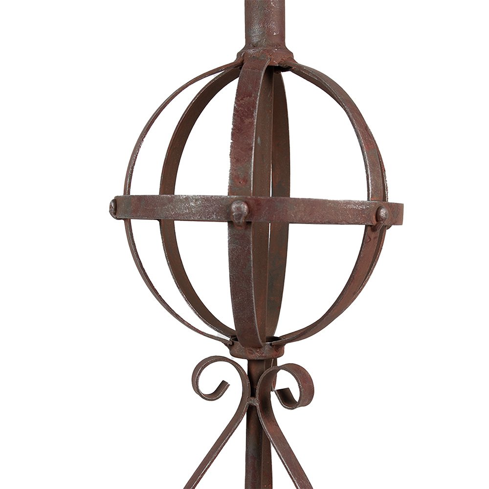 Tuindecoratie Ø16x61 cm Rood Bruin IJzer Ornament