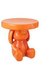 J-Line bijzettafel Beer - polyresin - oranje