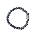 Dames armband Lava 6 mm met Boeddha kraal