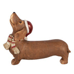 Decoratie Beeld Hond 37x11x27 cm Bruin Keramisch materiaal Teckel