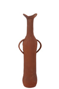 J-Line vaas - aluminium - terracotta - L