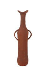 J-Line vaas - aluminium - terracotta - L