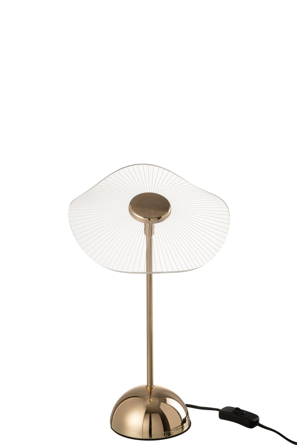 J-Line Tafellamp Led Bloem Metaal/Plastiek Goud Small