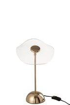 J-Line Tafellamp Led Bloem Metaal/Plastiek Goud Small