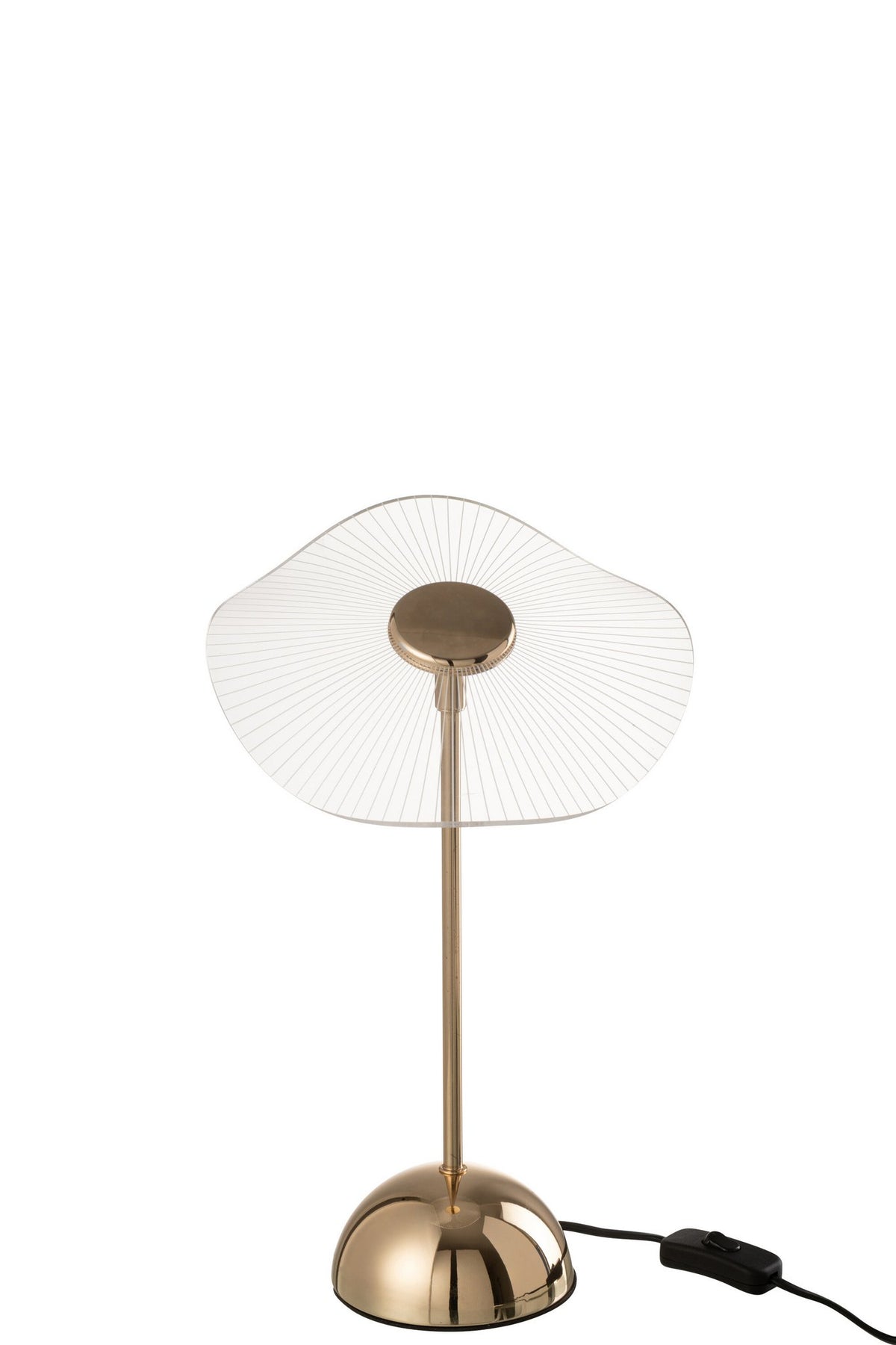 J-Line Tafellamp Led Bloem Metaal/Plastiek Goud Small