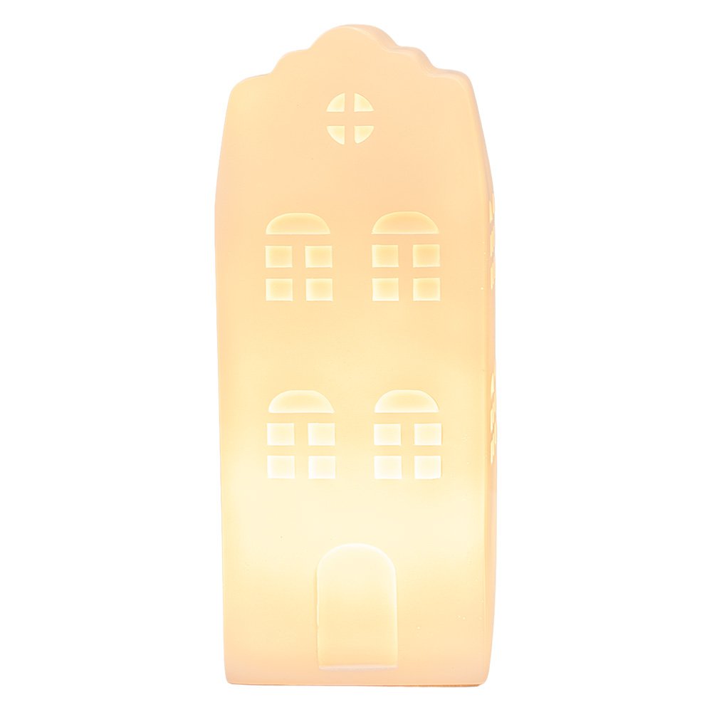 Nachtlampje Huis LED 9x9x21 cm Wit Kunststof