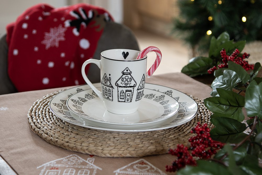 MOK 350 ml Beige Porselein Gingerbread House