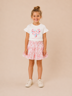 Funkle T-shirt Snow White – Lycra Slub Jersey & Cotton Poplin