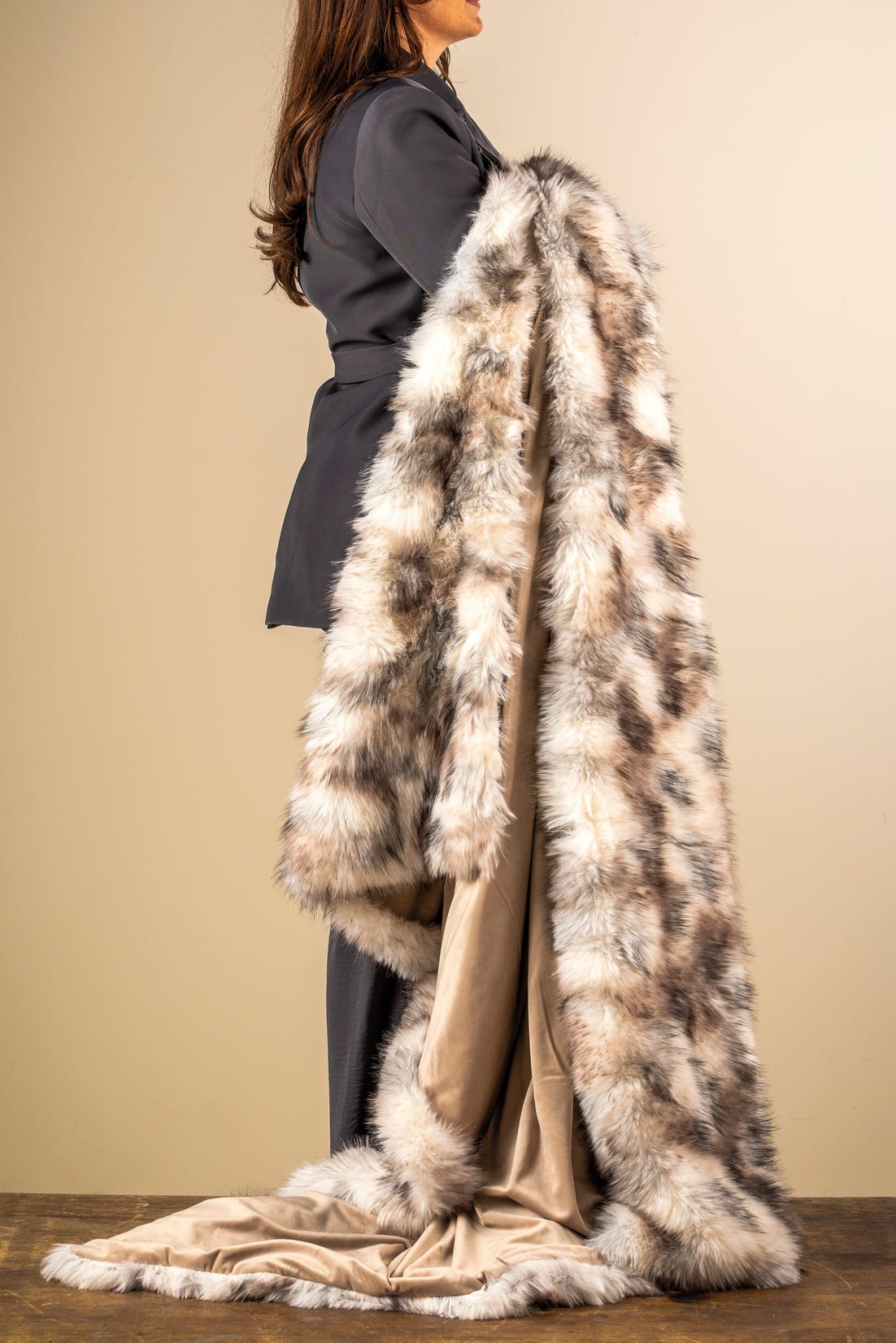 Ghislaine | Plaid 140x180 cm | Natuurlijk | Bruin | Hoii