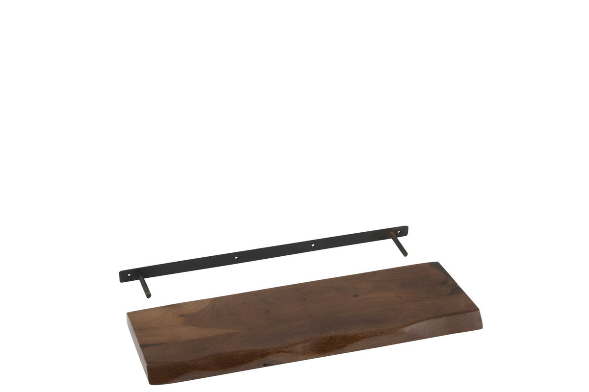 J-Line Muurplank Gerard Acacia Hout Bruin Small