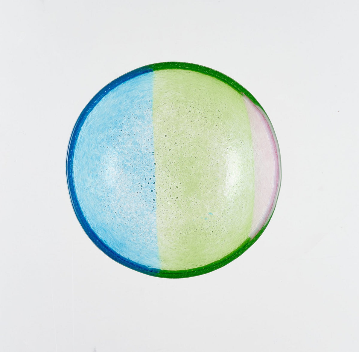 Artisano Bowl Tray 12x5 Blue, Green & Pink