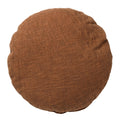 Dutch Decor Abey - Kussen 50 cm - Rond - Katoen - Tabaksbruin - Bruin