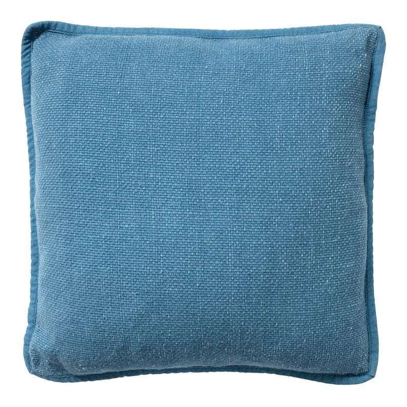 Dutch Decor Bowie - Kussen 45x45 cm - Gewassen katoen - Provinciaal Blauw - Blauw