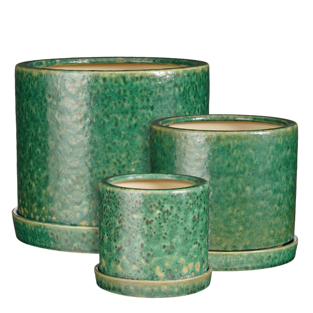 Milan pot d.groen set van 3