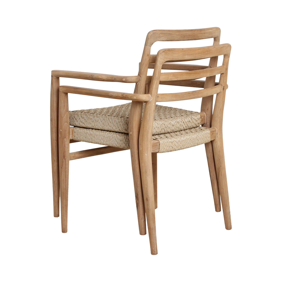 Verano teakhouten tuinstoel met armleuning - FSC-gerecycled hout