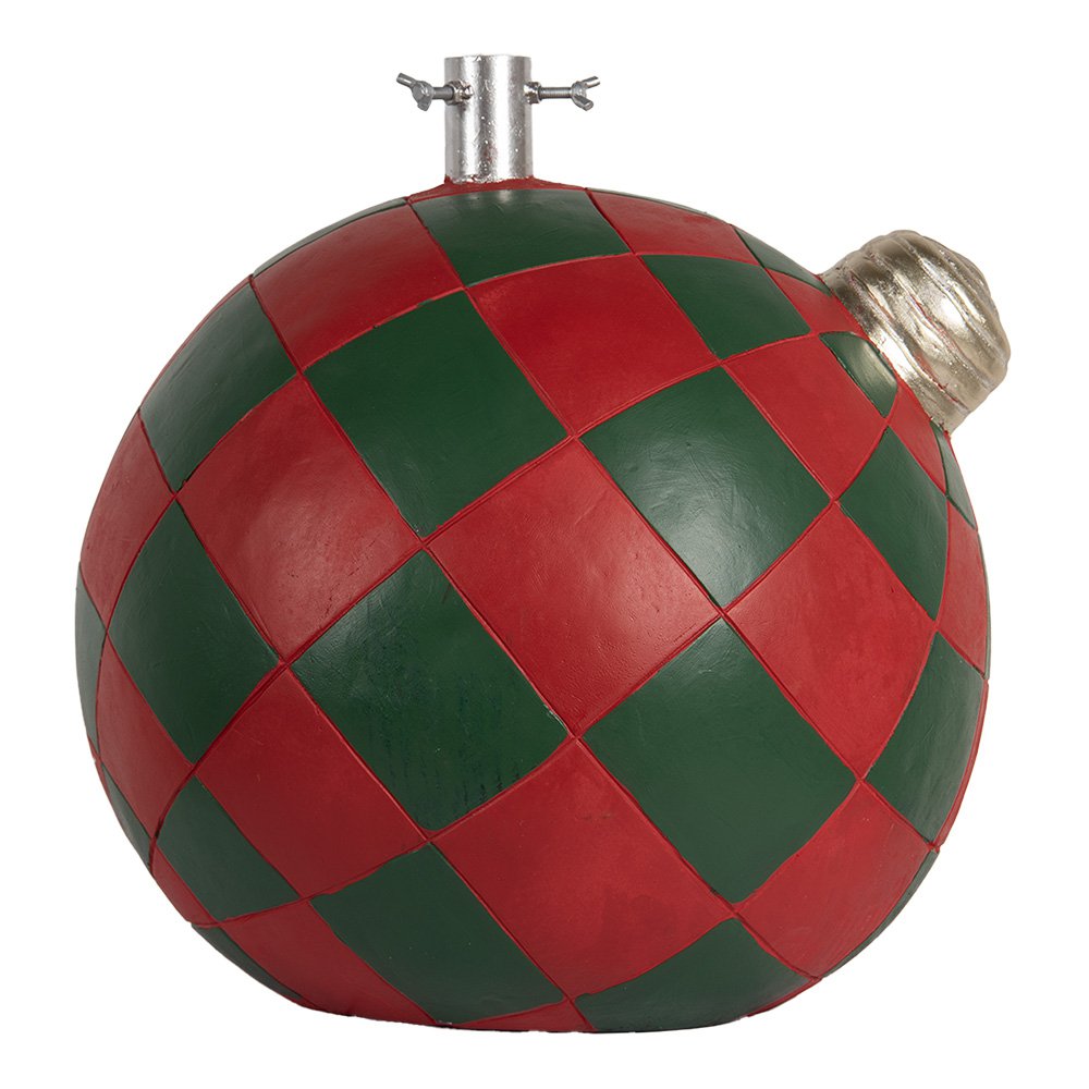 Kerstboom Standaard 42x42x43 cm Rood Groen Keramisch materiaal