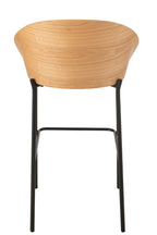 J-Line Barstoel Lone Multiplex/Metaal Naturel/Beige