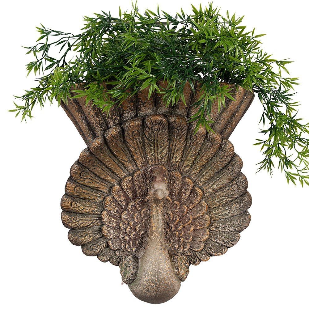 Bloempot 36x12x39 cm Bruin Keramisch materiaal Pauw