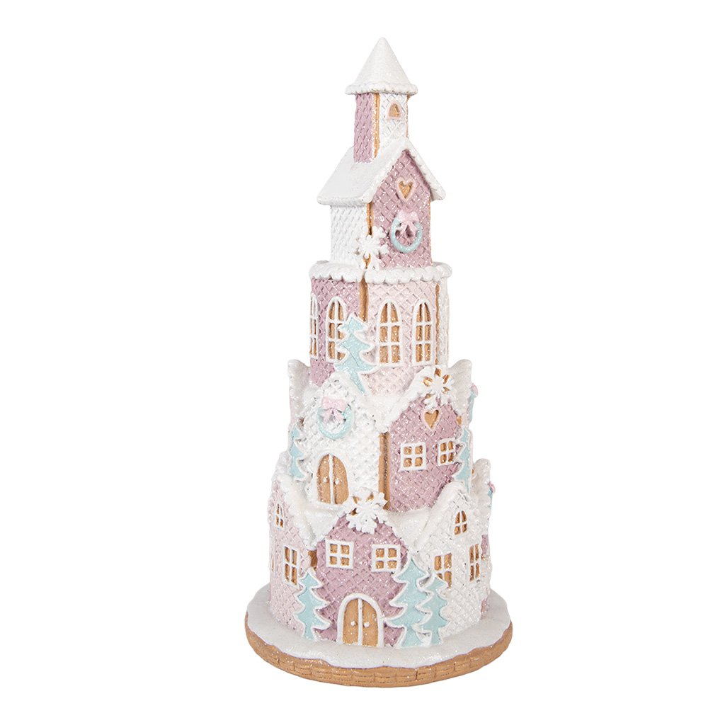 Gingerbread house 26x10x40 cm Bruin Kunststof