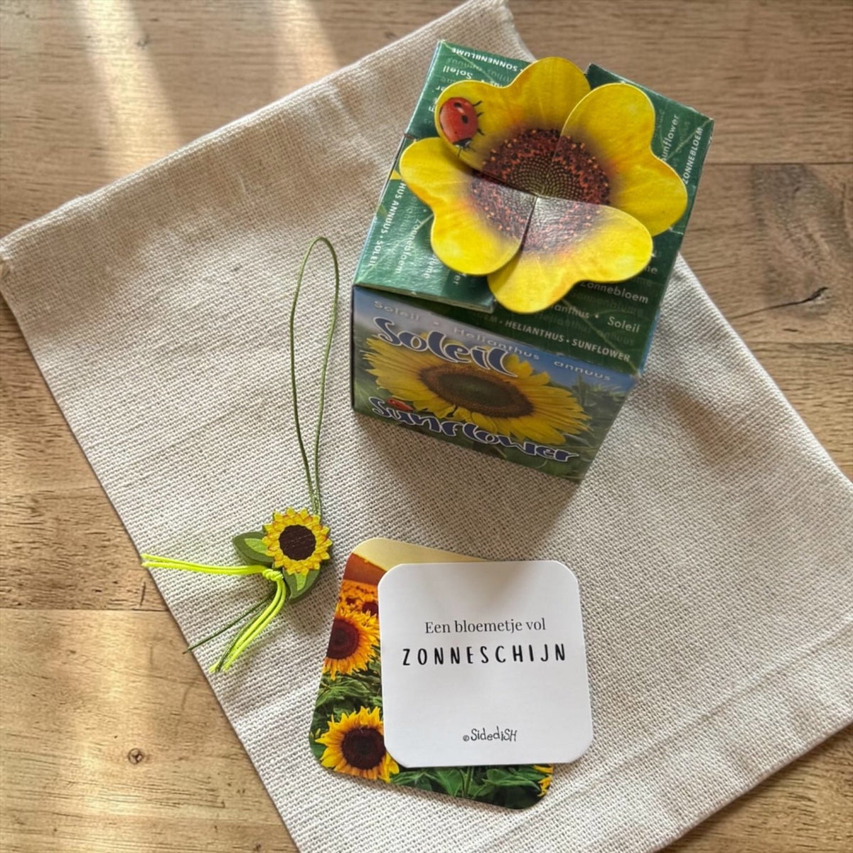 Cadeauset zonnebloem